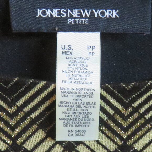 Jones New York Long Sleeve Dressy Metallic Top - Picture 5 of 6